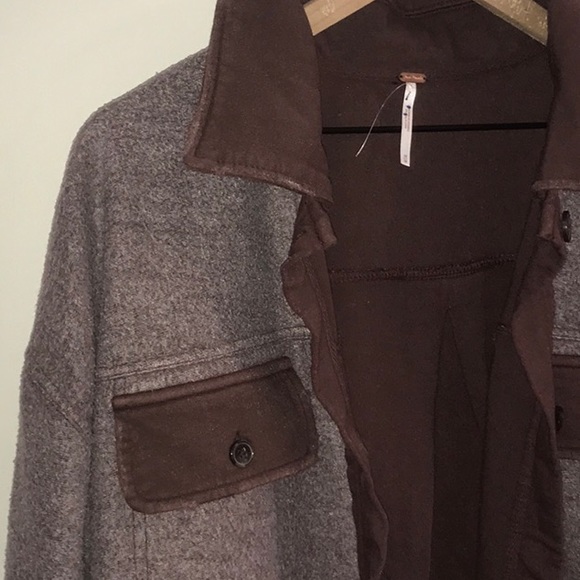 NWOT Free People Ruby Shacket Shirt Jacket Size Medium Date Night Size M Z184-42 - Picture 6 of 9